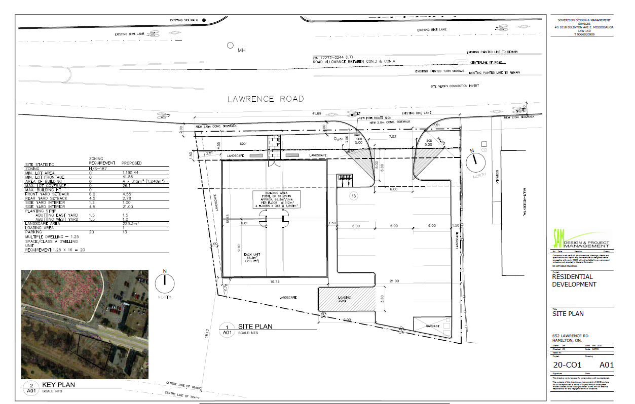 652 Lawrence Road Draft Residential Development Site Plan