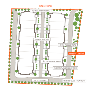 6085 & 6093 King Road site plan