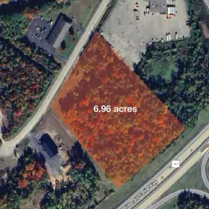 birds eye view of 225-275 Development Drive outlined