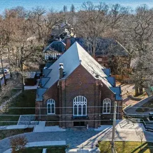 2423 Queen Street E - Thumbnail - Front of Building Drone Shot