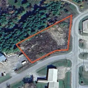 Outline of land available for sale on Bates Drive