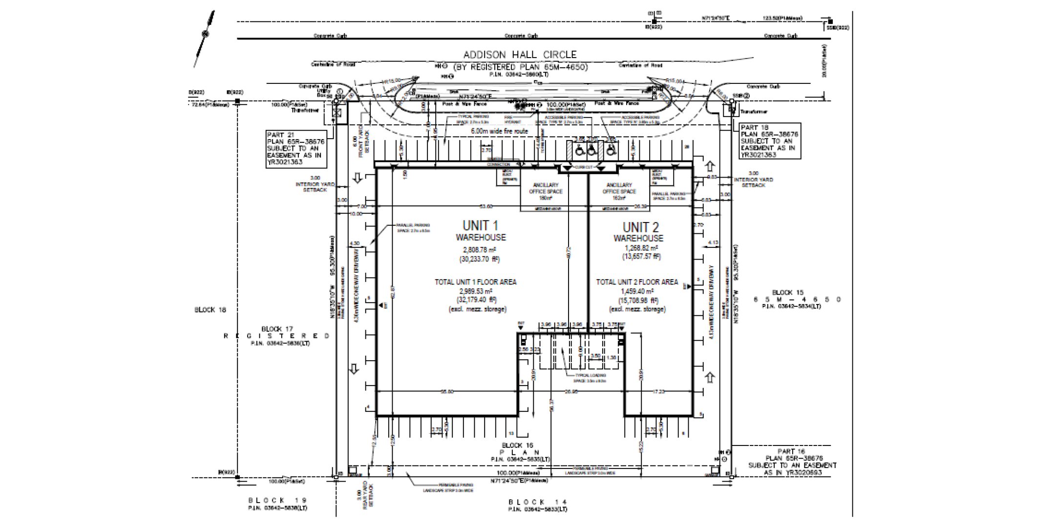 280 Addison Hall Circle Site Plan
