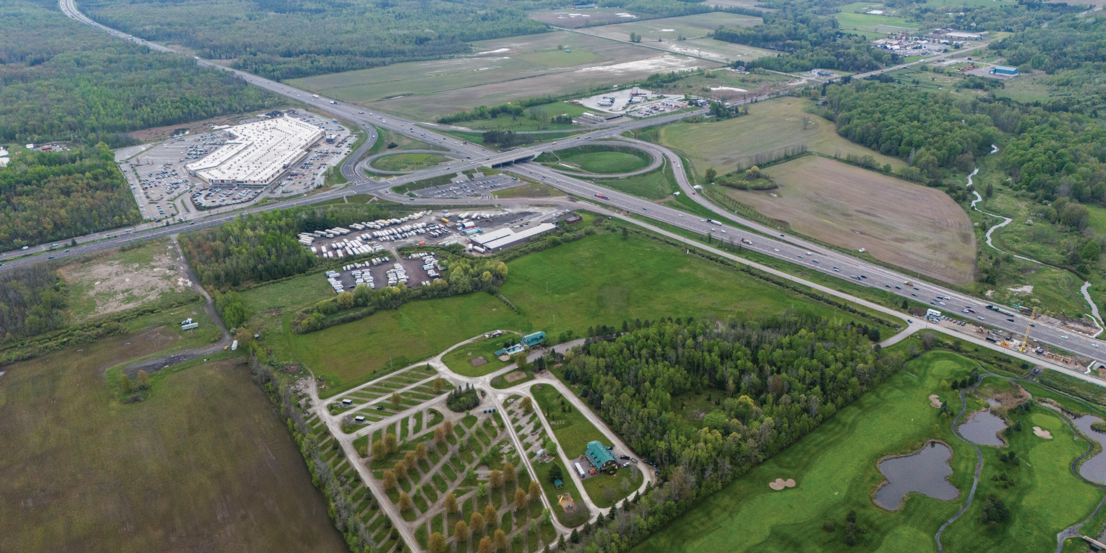 65 Reive Boulevard Aerial view of Land Property with nearby highways