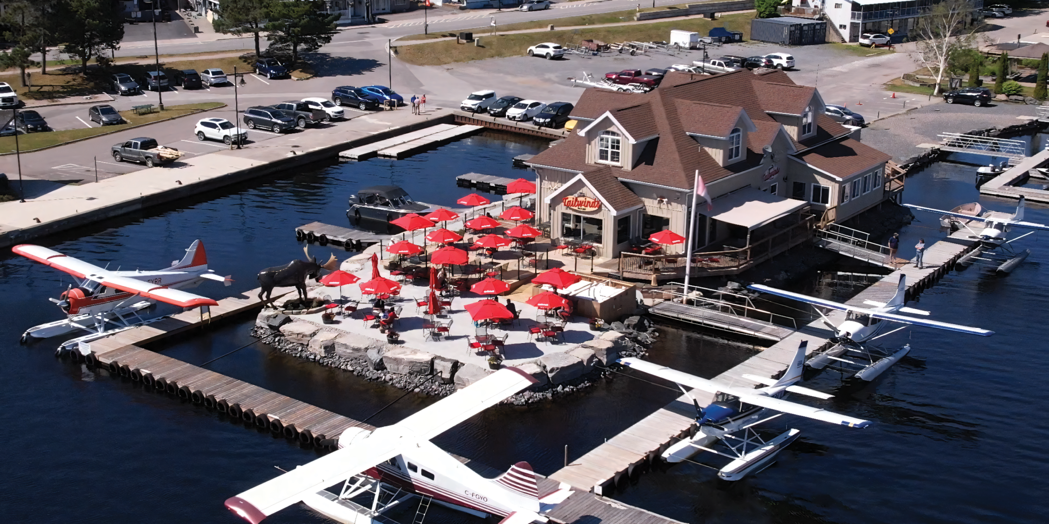 Parry Sound Waterfront Aerial Shot of Building 2