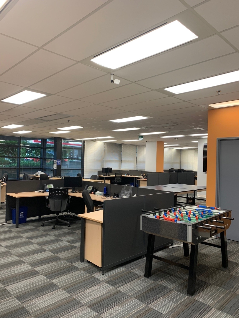 36 York Mills Road open work space with desks and chairs