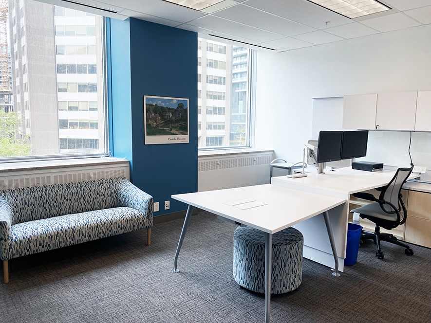 375 University Avenue shared space with sofa and desk