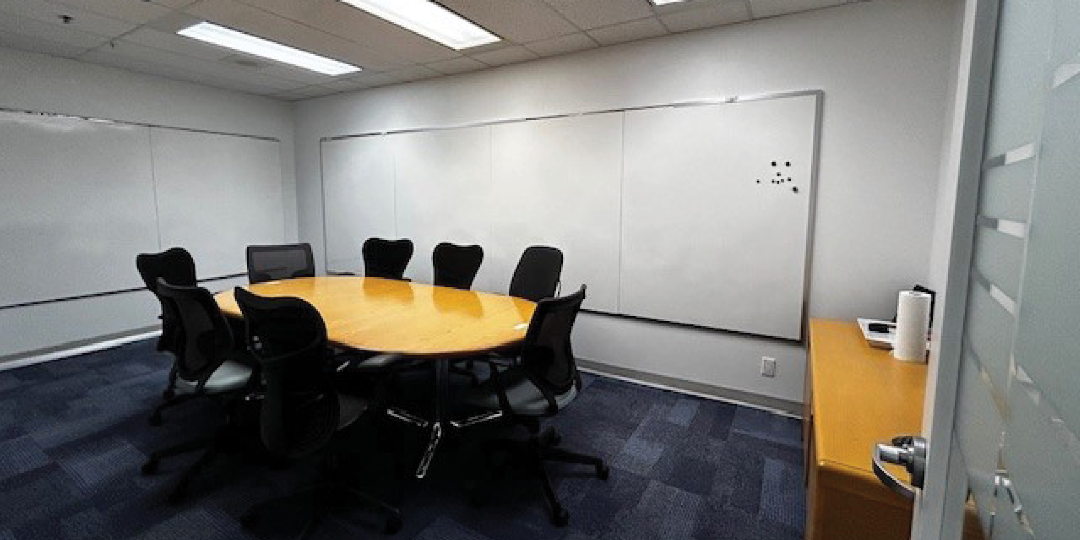 400 University Avenue Boardroom with large whiteboards