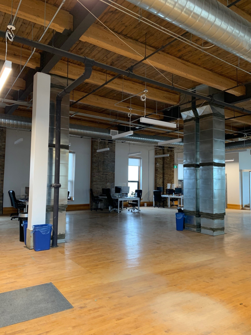  91 Oxford 3rd Floor office with wide open area
