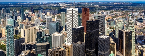 Aerial of Downtown Toronto