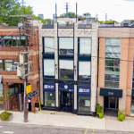 360 Davenport Building Exterior showing the front entrance and street 