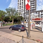 2451 Lakeshore gas station with surrounding neighborhood 