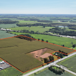 Aerial of Land at 3004 Westchester Bourne overlooking the 400 series highway